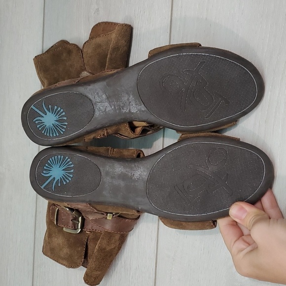 OTBT Womens Raytown Gladiator Suede Open Toe Flats bootie shoes sz 7M - Picture 12 of 16